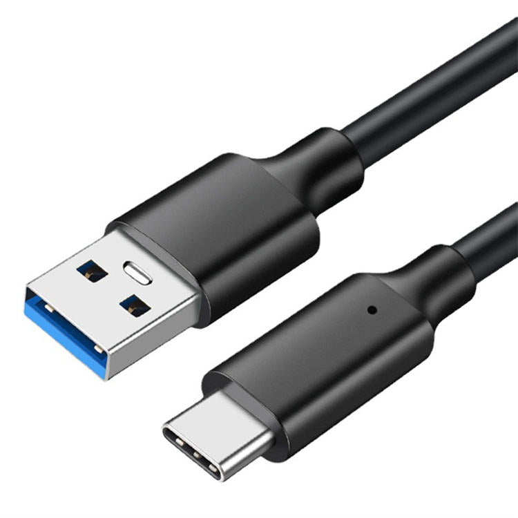 USB A to USB C Charger Cable, 1M, Type C - Black
